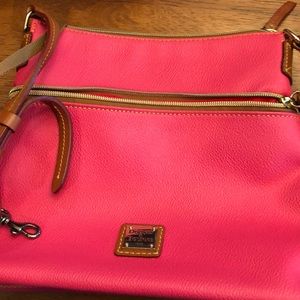 Hot pink Dooney & Burke crossbody